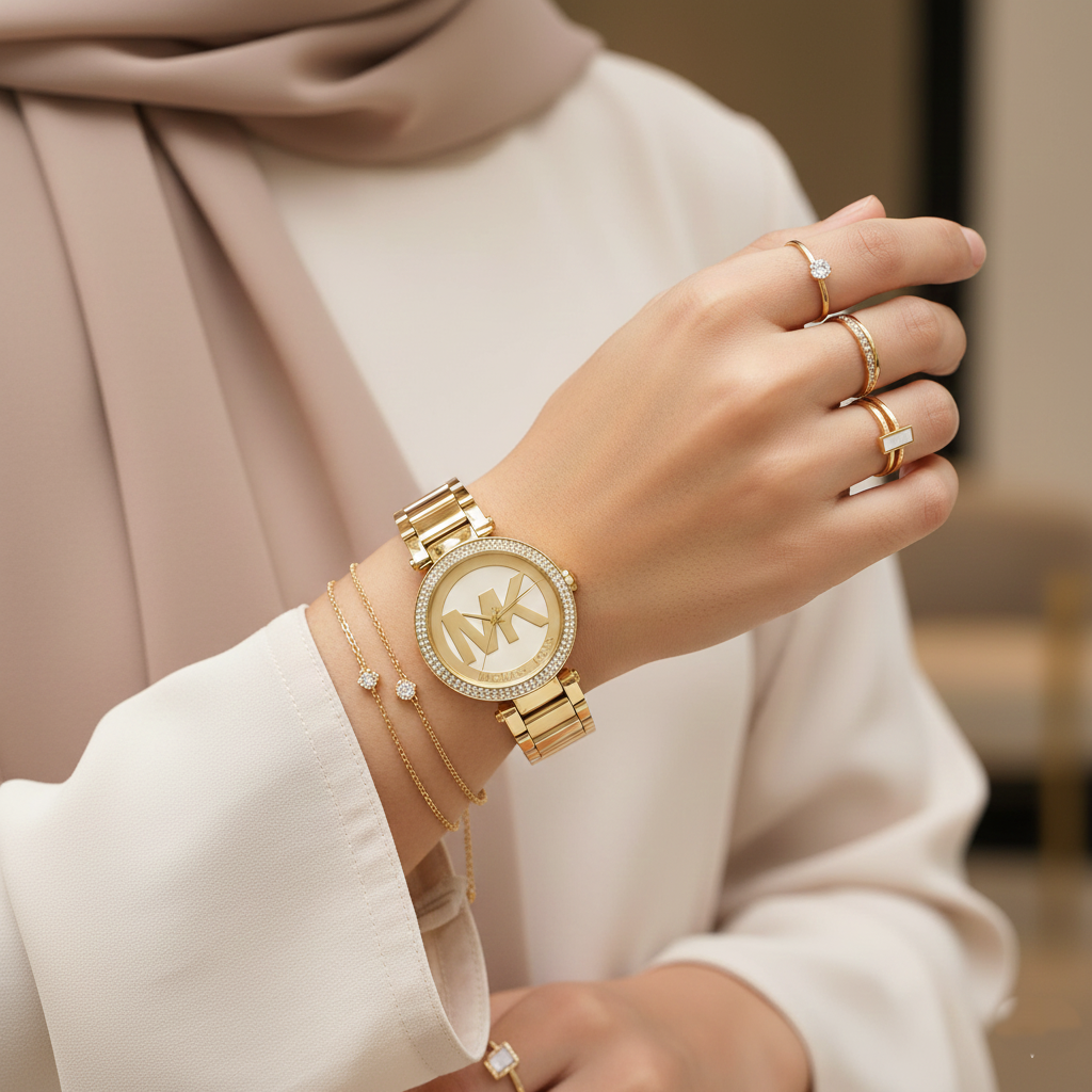 Michael Kors Parker MK5784 39mm Women's Quartz Watch – Gold with Gold Stainless Steel Bracelet