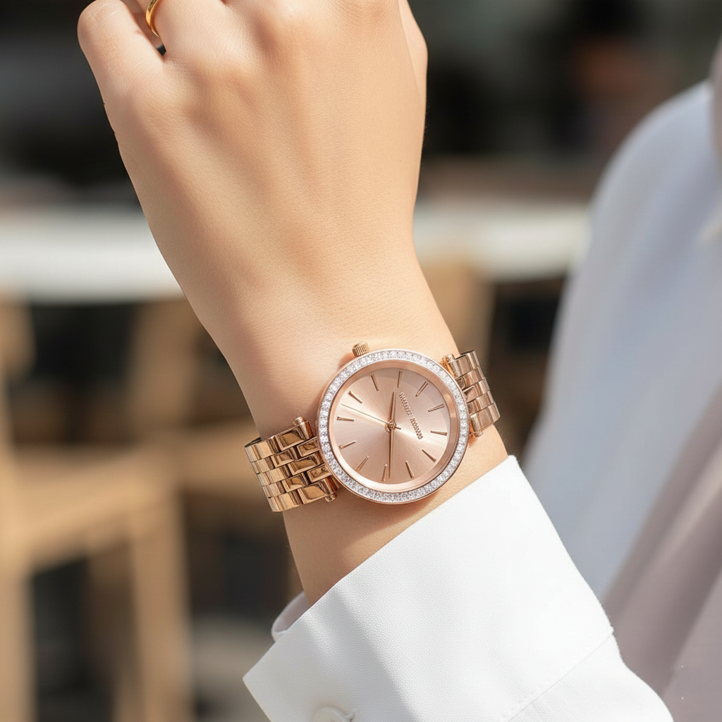 Michael Kors Darci MK3366 33mm Women's Quartz Watch – Rose Gold with Rose Gold Stainless Steel Bracelet
