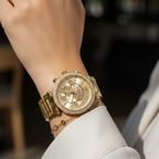 Michael Kors Sofie MK6559 38mm Women's Chronograph Watch – Gold with Gold Stainless Steel Bracelet
