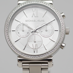 Michael Kors Sofie MK6575 38mm Women's Chronograph Watch – Silver with Silver Stainless Steel Bracelet