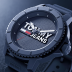 Tommy Hilfiger Tokyo 1792000 46mm Men's Quartz Watch – Blue & Blue Silicone Strap