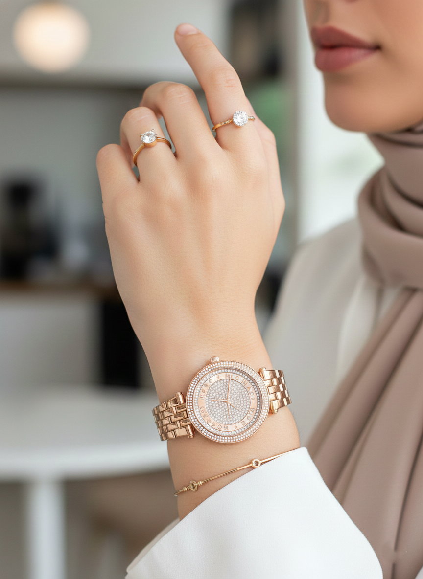 Michael Kors Darci MK4592 33mm Women's Quartz Watch – Rose Gold with Rose Gold Stainless Steel Bracelet