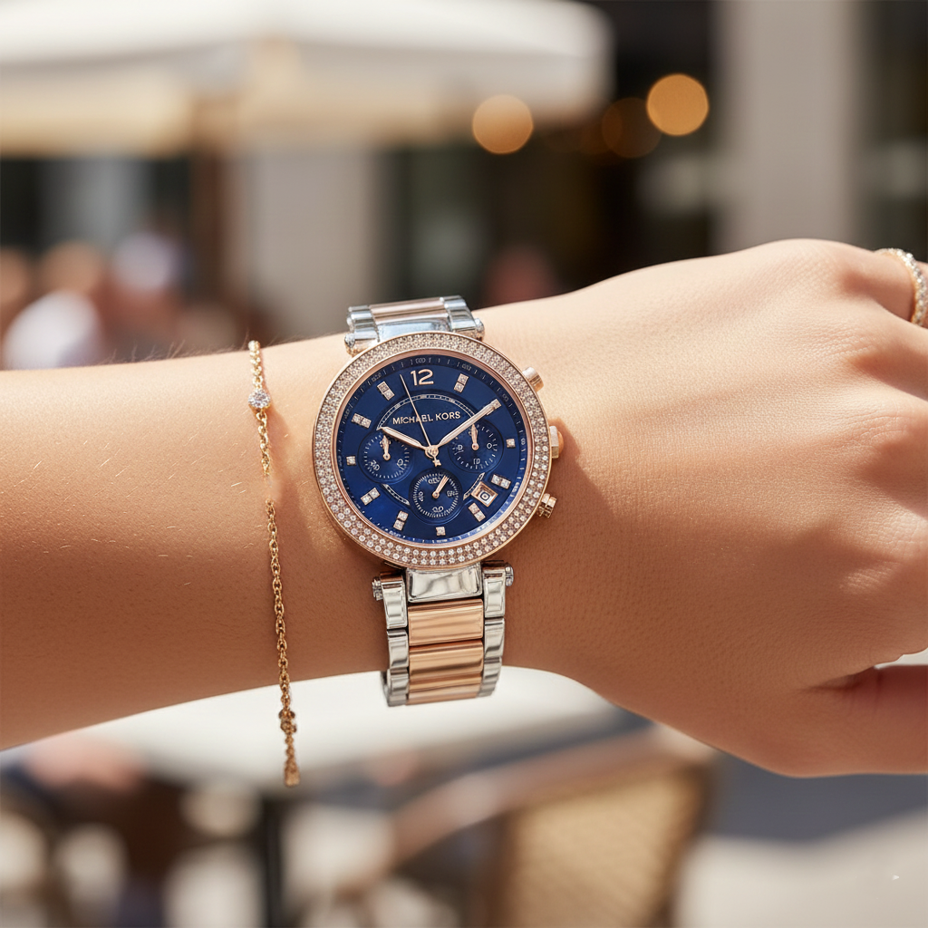 Michael Kors Parker MK6141 39mm Women's Quartz Watch – Rose Gold with Rose Gold Stainless Steel Bracelet