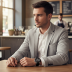 Tommy Hilfiger Harley 1791894 46mm Men's Multi-Function Watch – Black & Black Genuine Leather Strap