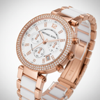 Michael Kors Parker MK5774 39mm Women's Chronograph Watch – Rose Gold with Rose Gold Stainless Steel Bracelet
