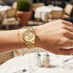 Michael Kors Lexington MK4741 26mm Women's Quartz Watch – Gold with Gold Stainless Steel Bracelet