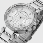 Michael Kors Parker MK5353 39mm Women's Chronograph Watch – Silver with Silver Stainless Steel Bracelet