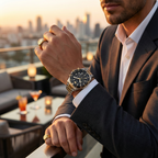 Emporio Armani World Explorer AR11680 Men's Solar Solar Watch – Black & Two-Tone Stainless Steel Bracelet