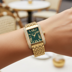 Michael Kors Emery MK4742 22mm Women's Quartz Watch – Green with Gold Stainless Steel Bracelet