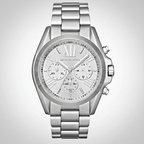 Michael Kors Bradshaw MK5535 43mm Women's Quartz Watch – Silver with Silver Stainless Steel Bracelet