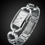Michael Kors Empire MK7407 22mm Women's Quartz Watch – Silver with Silver Stainless Steel Bracelet