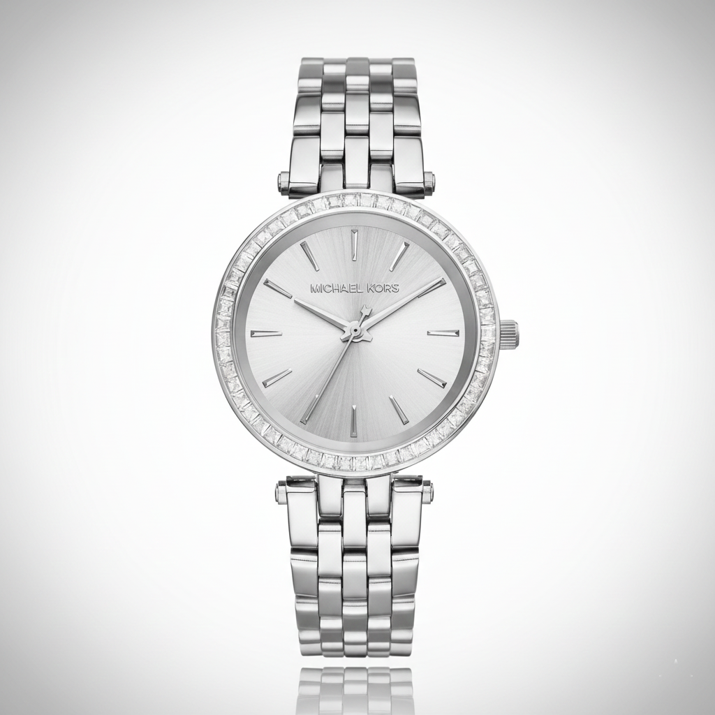 Michael Kors Darci MK3364 33mm Women's Quartz Watch – Silver with Silver Stainless Steel Bracelet