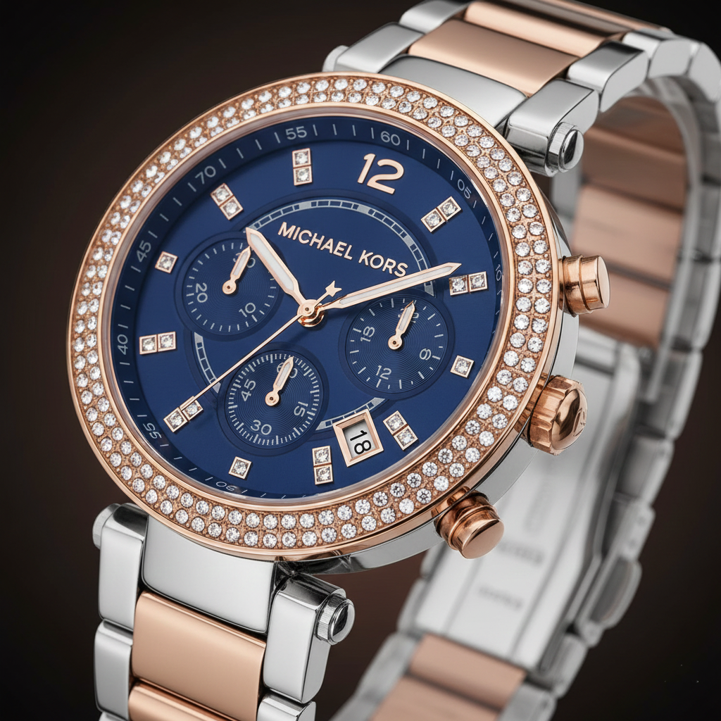 Michael Kors Parker MK6141 39mm Women's Quartz Watch – Rose Gold with Rose Gold Stainless Steel Bracelet
