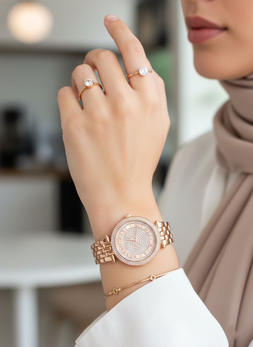 Michael Kors Darci MK4592 33mm Women's Quartz Watch – Rose Gold with Rose Gold Stainless Steel Bracelet
