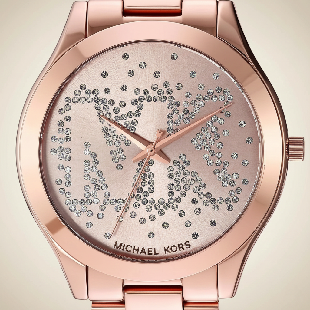 Michael Kors Slim Runway MK3591 38mm Women's Quartz Watch – Rose Gold with Rose Gold Stainless Steel Bracelet