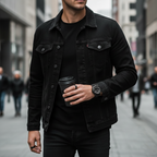 Emporio Armani Luigi Slim AR11133 43mm Men's Chronograph Watch – Black & Black Silicone Strap