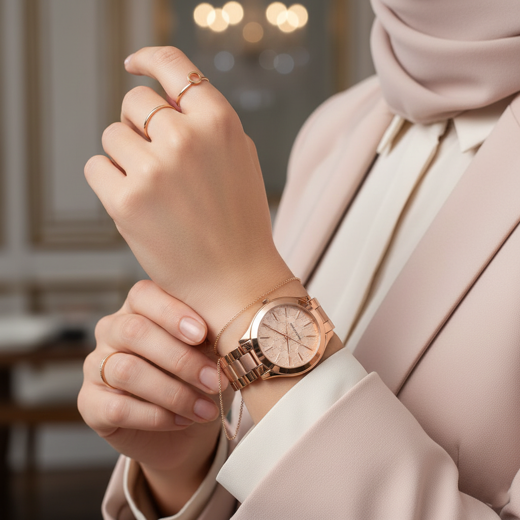 Michael Kors Runway MK3336 38mm Women's Quartz Watch – Rose Gold with Rose Gold Stainless Steel Bracelet