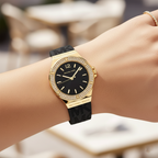 Michael Kors Lennox MK7281 37mm Women's Quartz Watch – Black with Black Silicone Strap