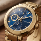 Tommy Hilfiger Signature 1792118 Men's Multi-Function Watch – Blue & Gold Stainless Steel Bracelet