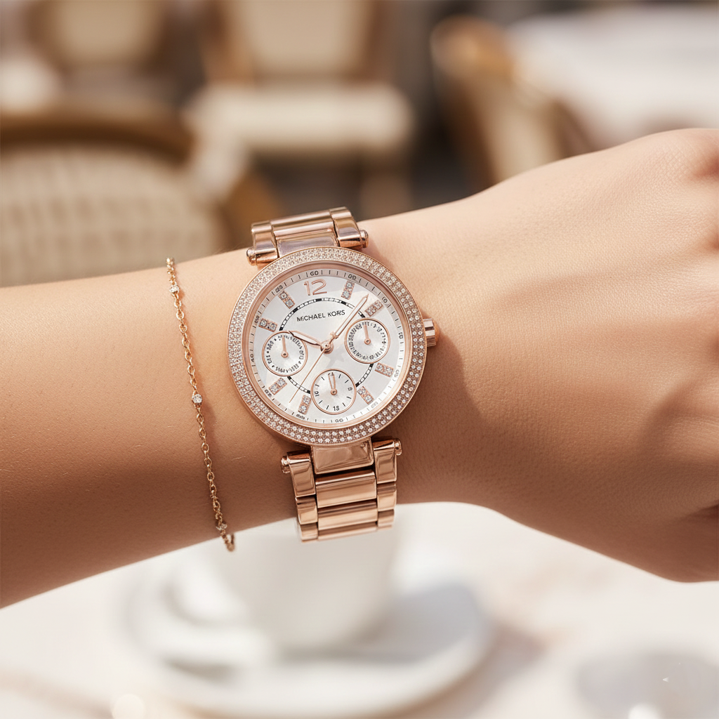 Michael Kors Parker MK5616 39mm Women's Quartz Watch – Rose Gold with Rose Gold Stainless Steel Bracelet