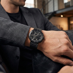 Tommy Hilfiger Signature 1792119 Men's Multi-Function Watch – Black & Black Stainless Steel Bracelet