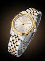 Michael Kors Lexington MK4815 26mm Women's Quartz Watch – Silver with Two-Tone Stainless Steel Bracelet