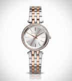 Michael Kors Petite Darci MK3298 26mm Women's Quartz Watch – Rose Gold with Rose Gold Stainless Steel Bracelet