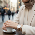Emporio Armani Gianni T-Bar AR1683 32mm Women's Quartz Watch – Mother-of-Pearl & Two-Tone Silver and Rose Gold Stainless Steel Bracelet