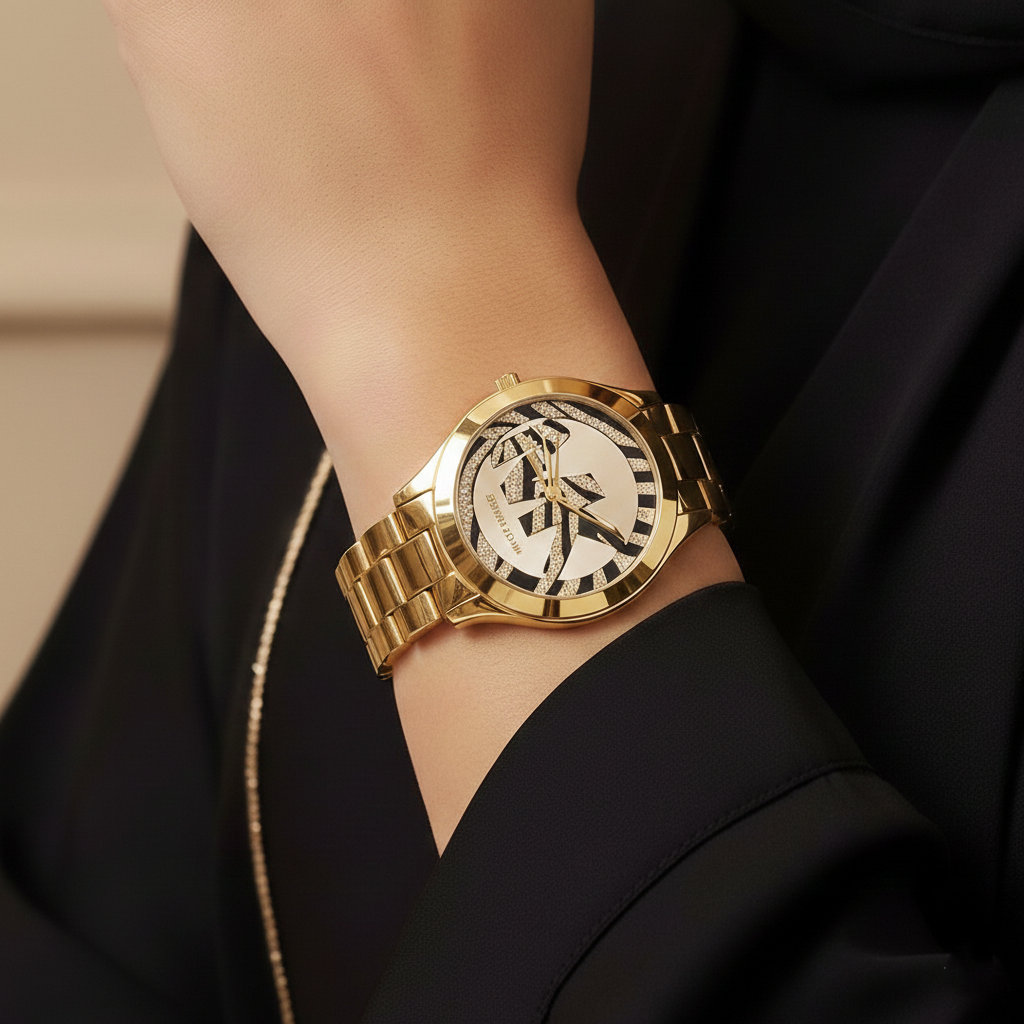 Michael Kors Slim Runway MK4561 38mm Women's Quartz Watch – Gold with Gold Stainless Steel Bracelet