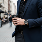 Emporio Armani Renato AR2447 43mm Men's Chronograph Watch – Black & Black Genuine Leather Strap