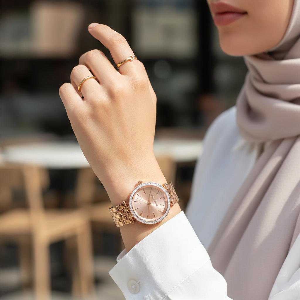 Michael Kors Darci MK3366 33mm Women's Quartz Watch – Rose Gold with Rose Gold Stainless Steel Bracelet