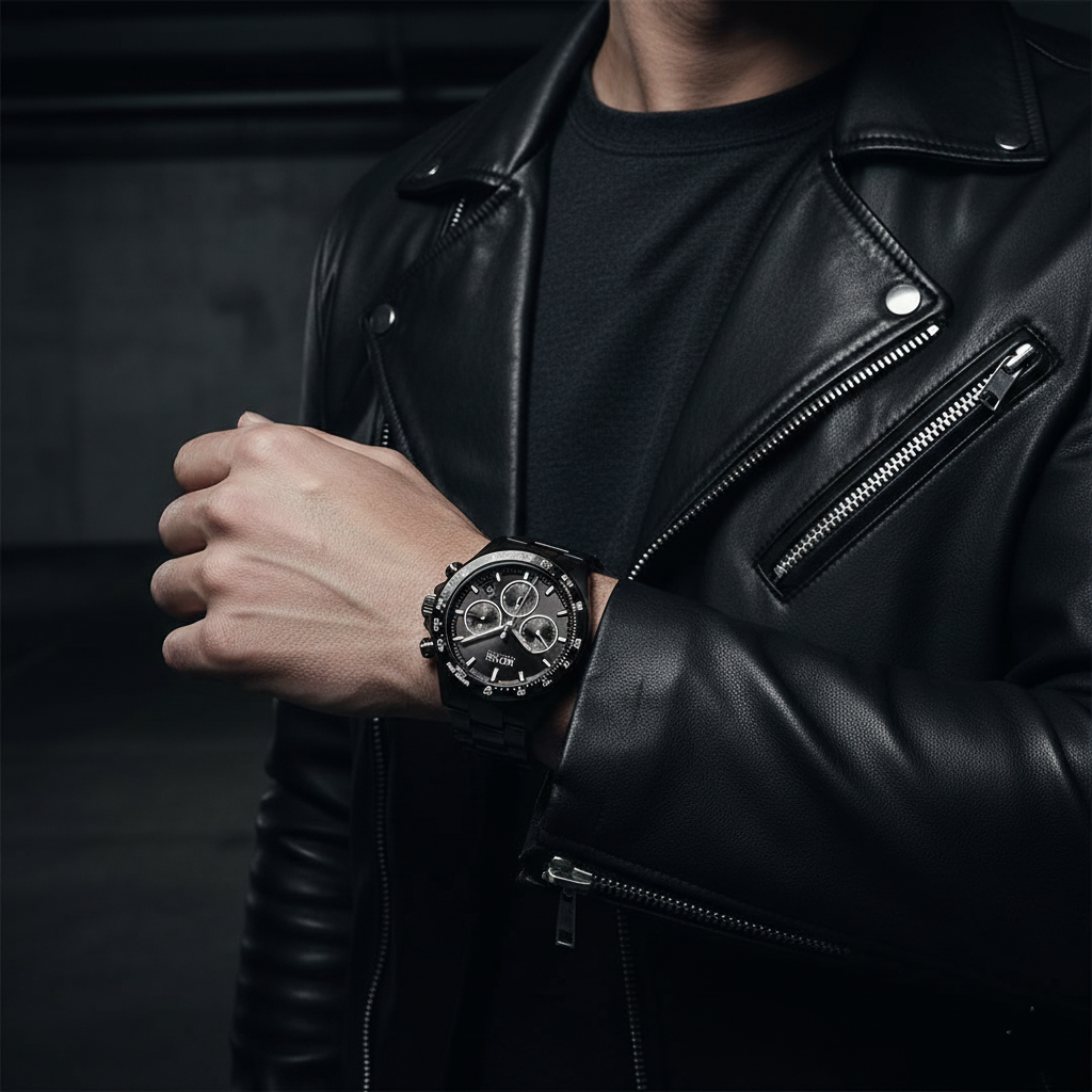 Hugo Boss Hero 1513754 45mm Men’s Chronograph Watch – Black Dial & Stainless Steel Bracelet