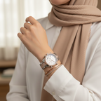 Michael Kors Ritz MK6651 37mm Women's Chronograph Watch – Silver with Two-Tone Stainless Steel Bracelet