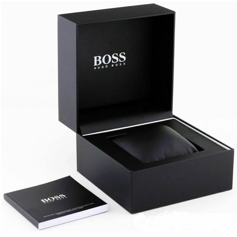 Hugo Boss Steer 1514068 44mm Men’s Chronograph Watch – Grey Dial & Stainless Steel Bracelet