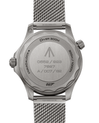 Omega Seamaster “007 Edition” Master Quality Watch – Black Dial, Bronze Gold-Tone Bezel & Stainless Steel Mesh Bracelet