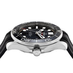 Omega Seamaster Diver 300M 42mm Master Quality Watch – Black Dial, Black Bezel & Black Rubber Strap