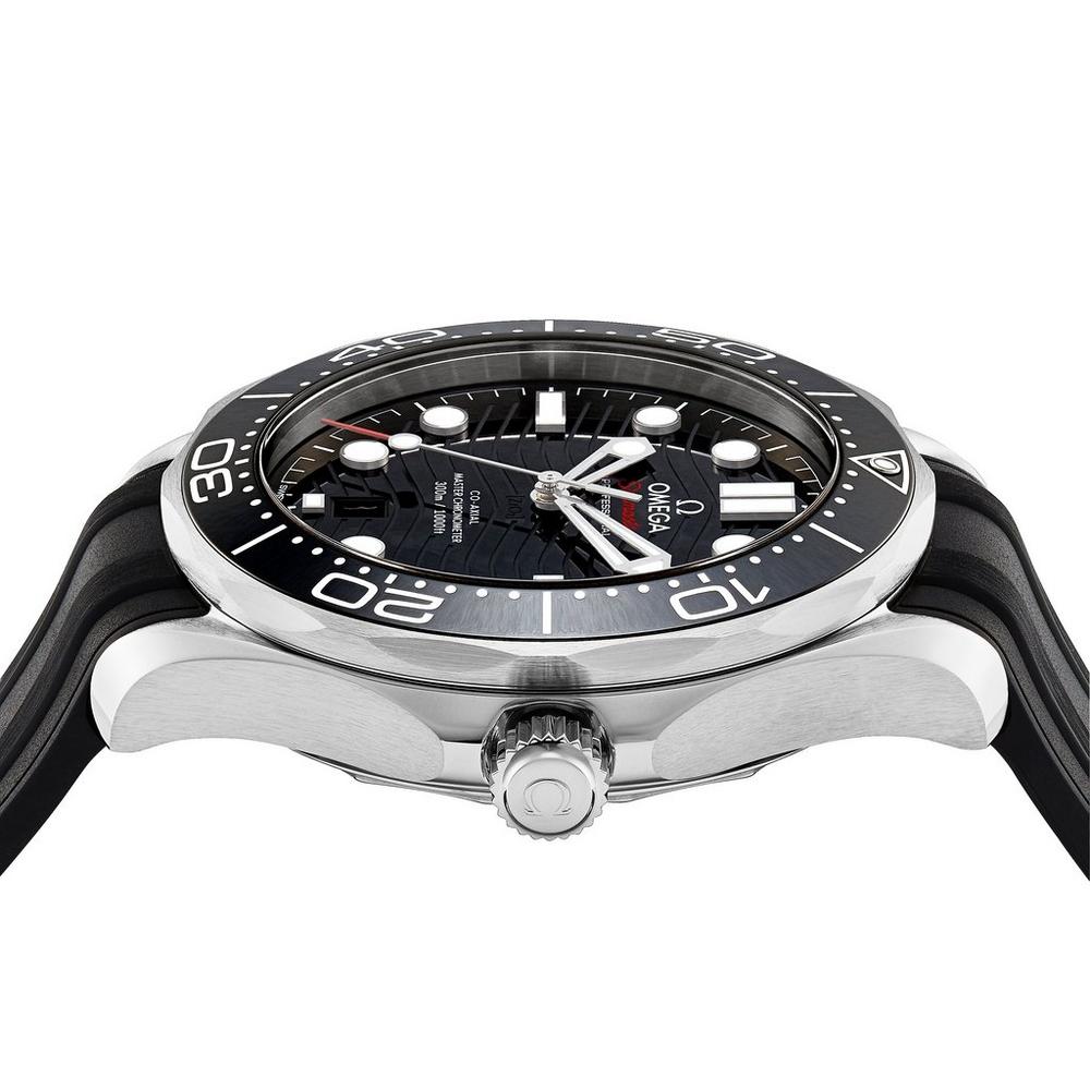 Omega Seamaster Diver 300M 42mm Master Quality Watch – Black Dial, Black Bezel & Black Rubber Strap