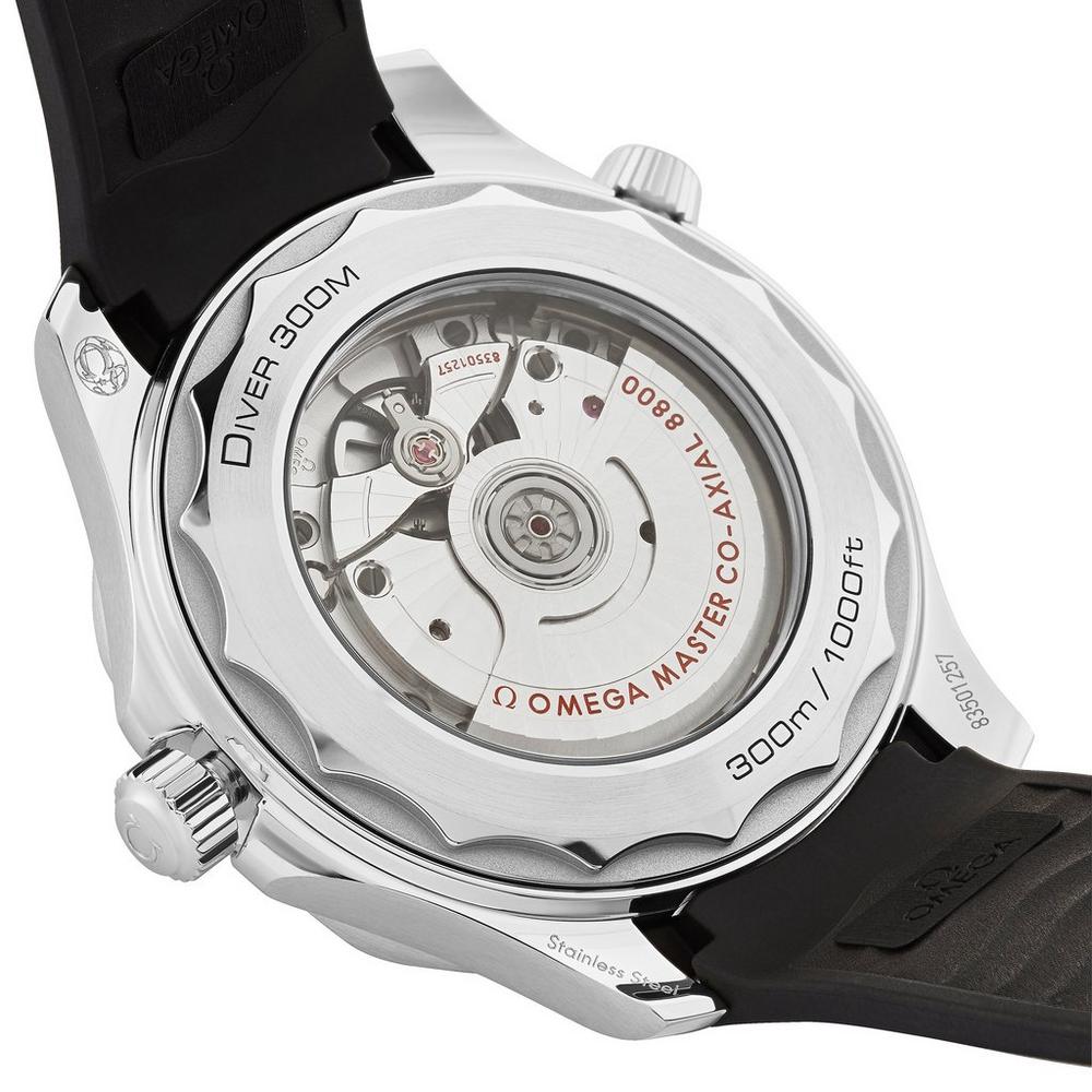 Omega Seamaster Diver 300M 42mm Master Quality Watch – Black Dial, Black Bezel & Black Rubber Strap