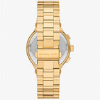 Michael Kors Billie MK9220 44mm Men's Chronograph Watch – Black & Gold-Tone Stainless Steel Bracelet