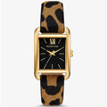 Michael Kors Emery MK1115 Women's Quartz Watch – Black with Black Genuine Leather Strap