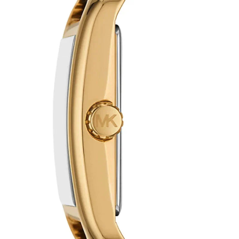 Michael Kors Emery MK1115 Women's Quartz Watch – Black with Black Genuine Leather Strap