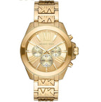 Michael Kors Wren MK6952 38mm Women's Chronograph Watch – Gold with Gold Stainless Steel Bracelet