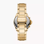 Michael Kors Wren MK6952 38mm Women's Chronograph Watch – Gold with Gold Stainless Steel Bracelet
