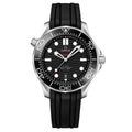 Omega Seamaster Diver 300M 42mm Master Quality Watch – Black Dial, Black Bezel & Black Rubber Strap