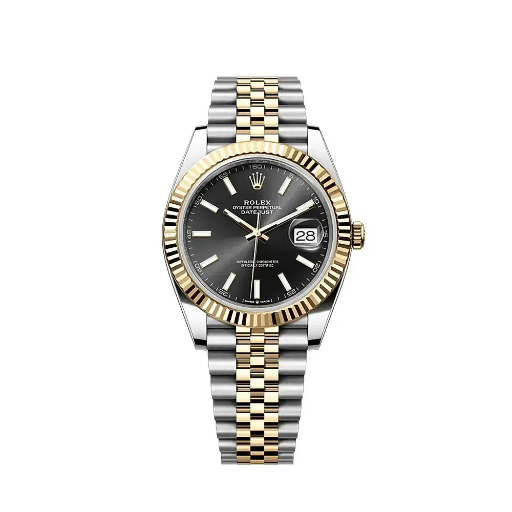 Rolex Datejust 41mm Master Quality Watch – Black Dial & Two-Tone Jubilee Bracelet