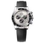 Rolex Cosmograph Daytona Master Quality Watch – Grey Dial, Black Ceramic Bezel & Oysterflex Rubber Strap