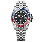Rolex GMT-Master II “Pepsi” Master Quality Watch – Black Dial, Red-Blue Ceramic Bezel & Jubilee Bracelet