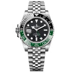 Rolex GMT-Master II “Sprite” Master Quality Watch – Black Dial, Green-Black Bezel & Jubilee Bracelet
