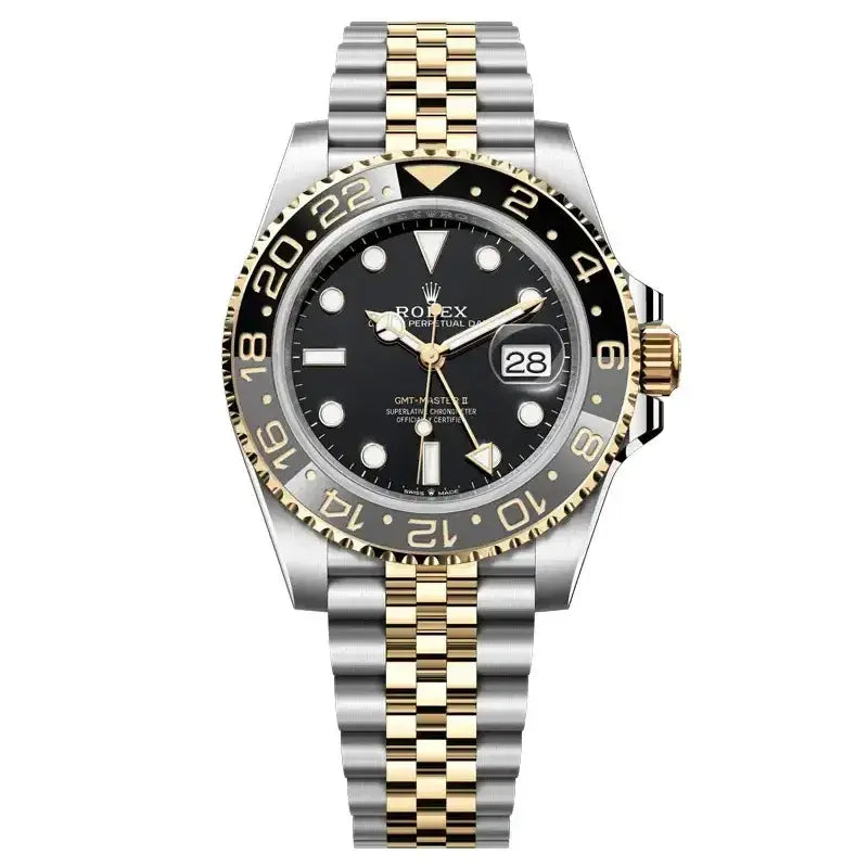 Rolex GMT-Master II Master Quality Watch – Black Dial & Two-Tone Jubilee Bracelet