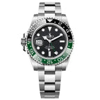 Rolex GMT-Master II “Sprite” Master Quality Watch – Black Dial, Green-Black Bezel & Oyster Bracelet